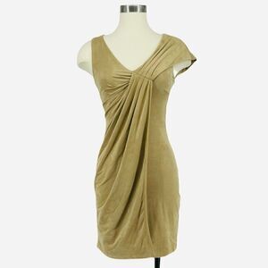 NWOT bebe Suede Draped Mini Dress